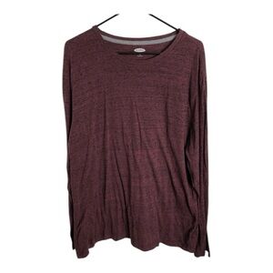 Old Navy Men’s Maroon and Black Long Sleeve Long Shirt Size XXL